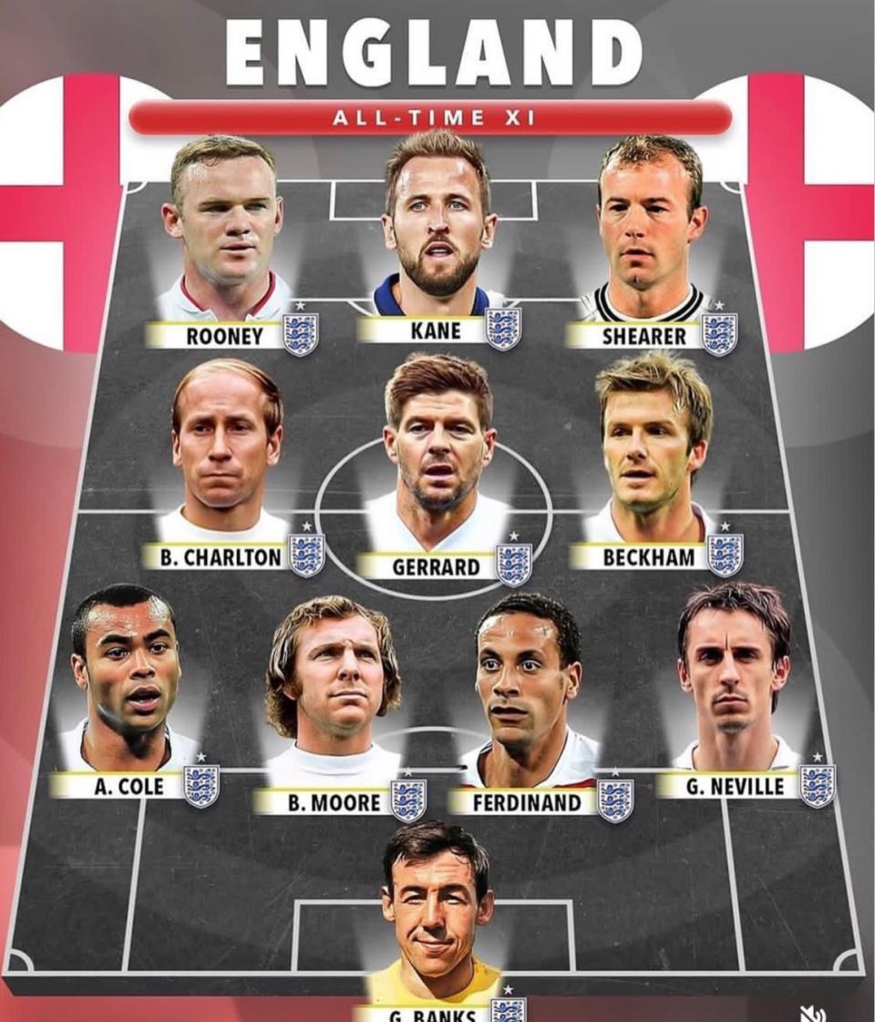 开云APP-英格兰历史最佳阵容引争议:斯科尔斯 兰帕德 沃克落选可惜吗?